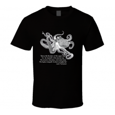 Nautical "Kraken" Steampunk Octopus Tennyson Pirate Unisex Graphic Tee Shirt